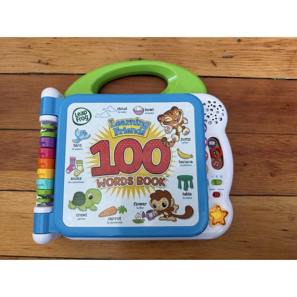 LeapFrog Learning Friends 100 Words Book Bilingual Learning Toy English Spanish